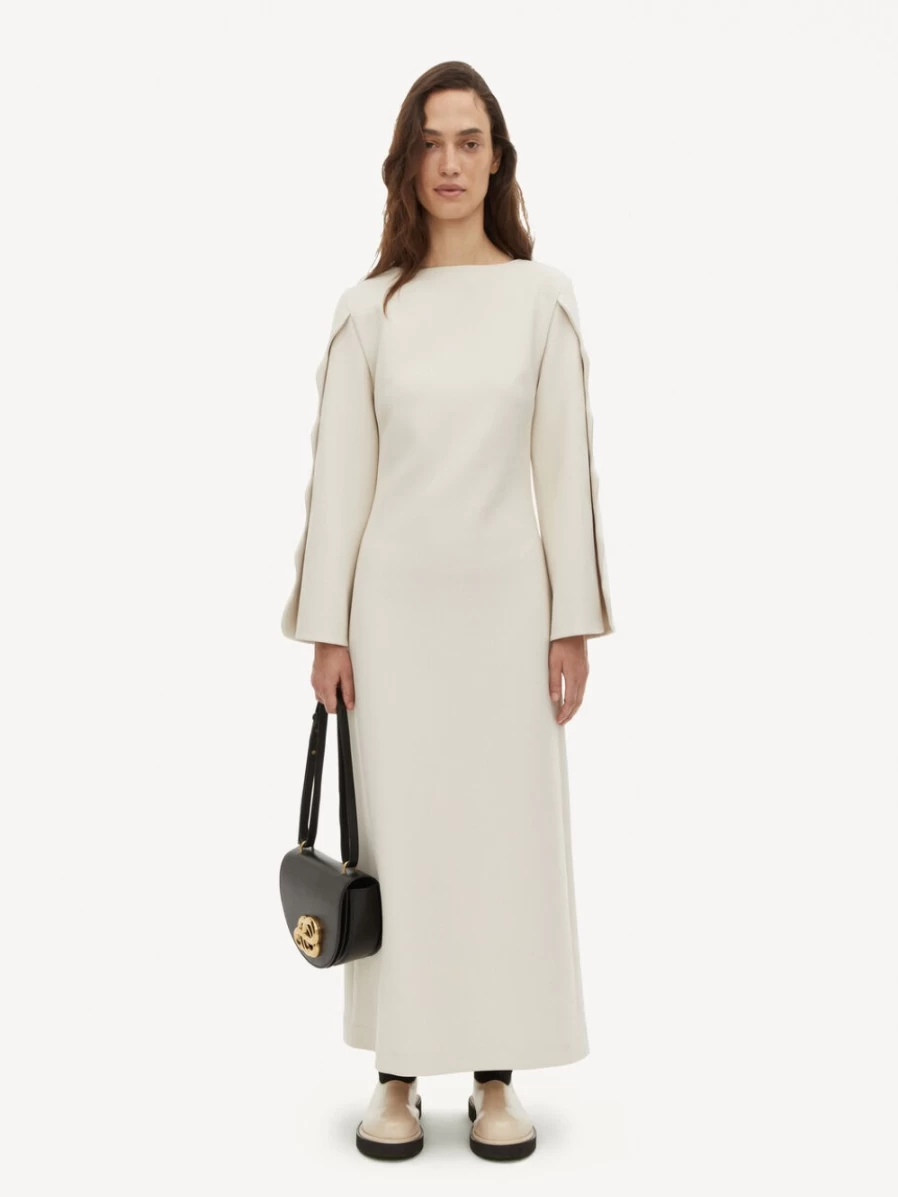 By Malene Birger Women's Juniper Maxi Dress in Fog - Elegant Long Boho Chic Style