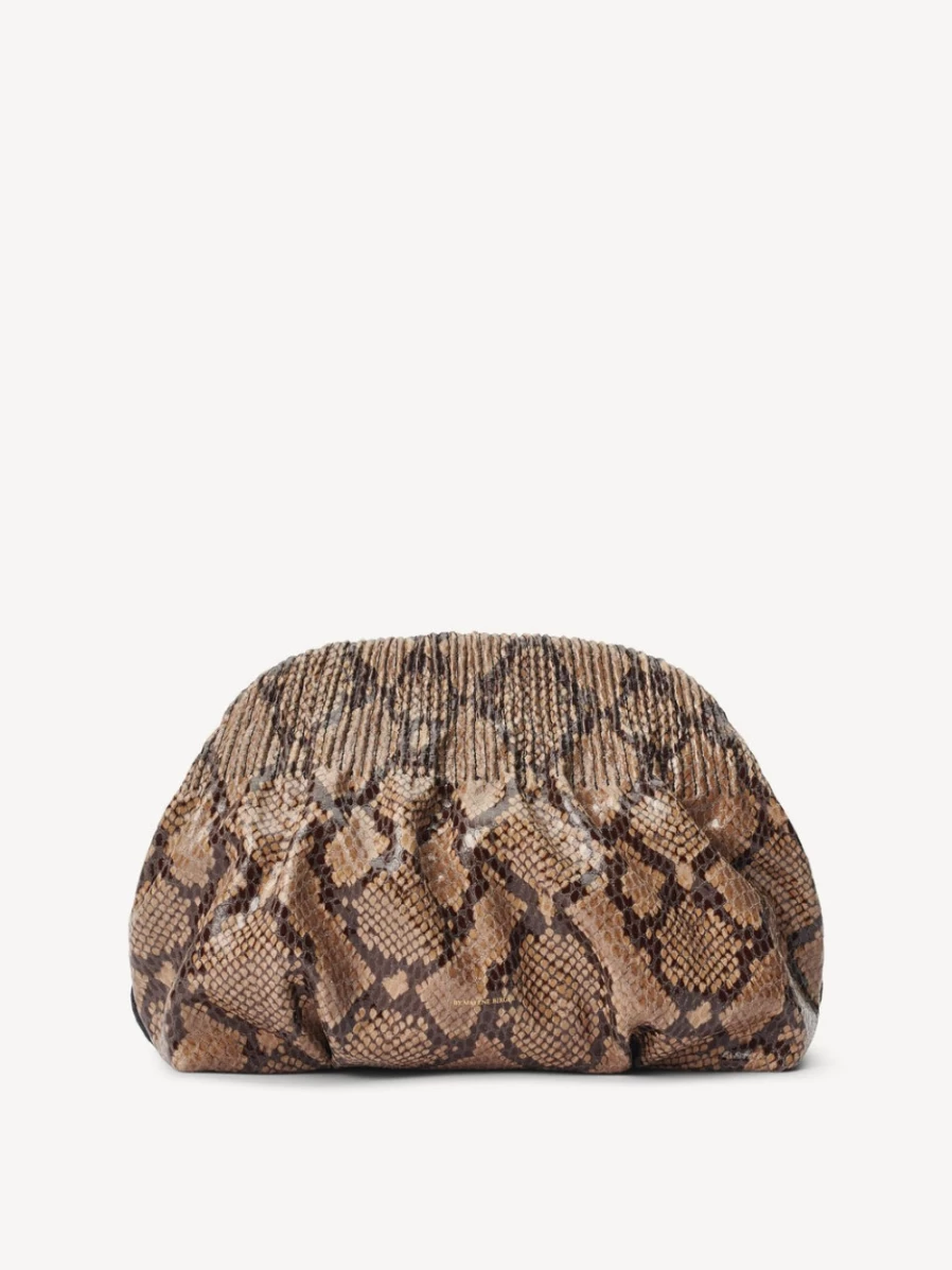 By Malene Birger Reese Leather Clutch for Women in Tannin