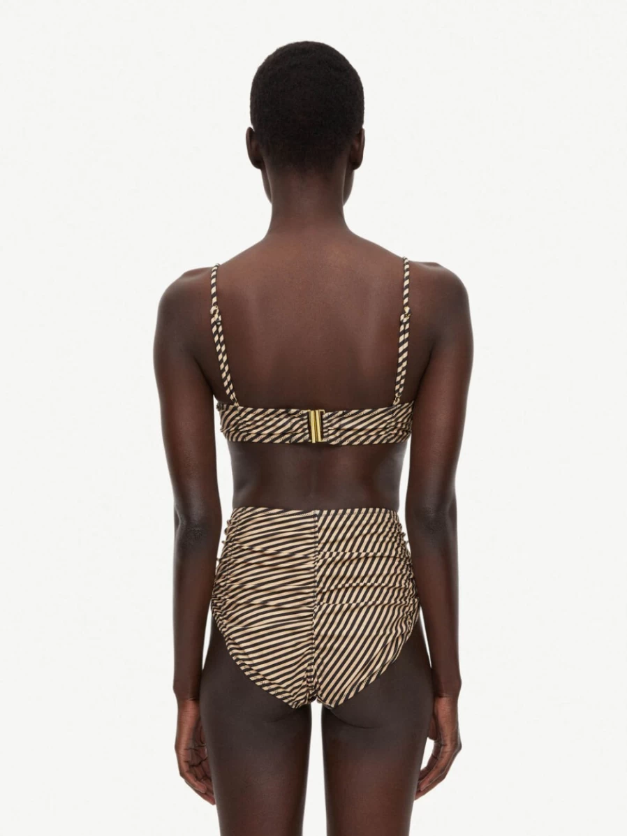 By Malene Birger Women's Tinah Bikini Top - Diagonal Stripe Swimwear