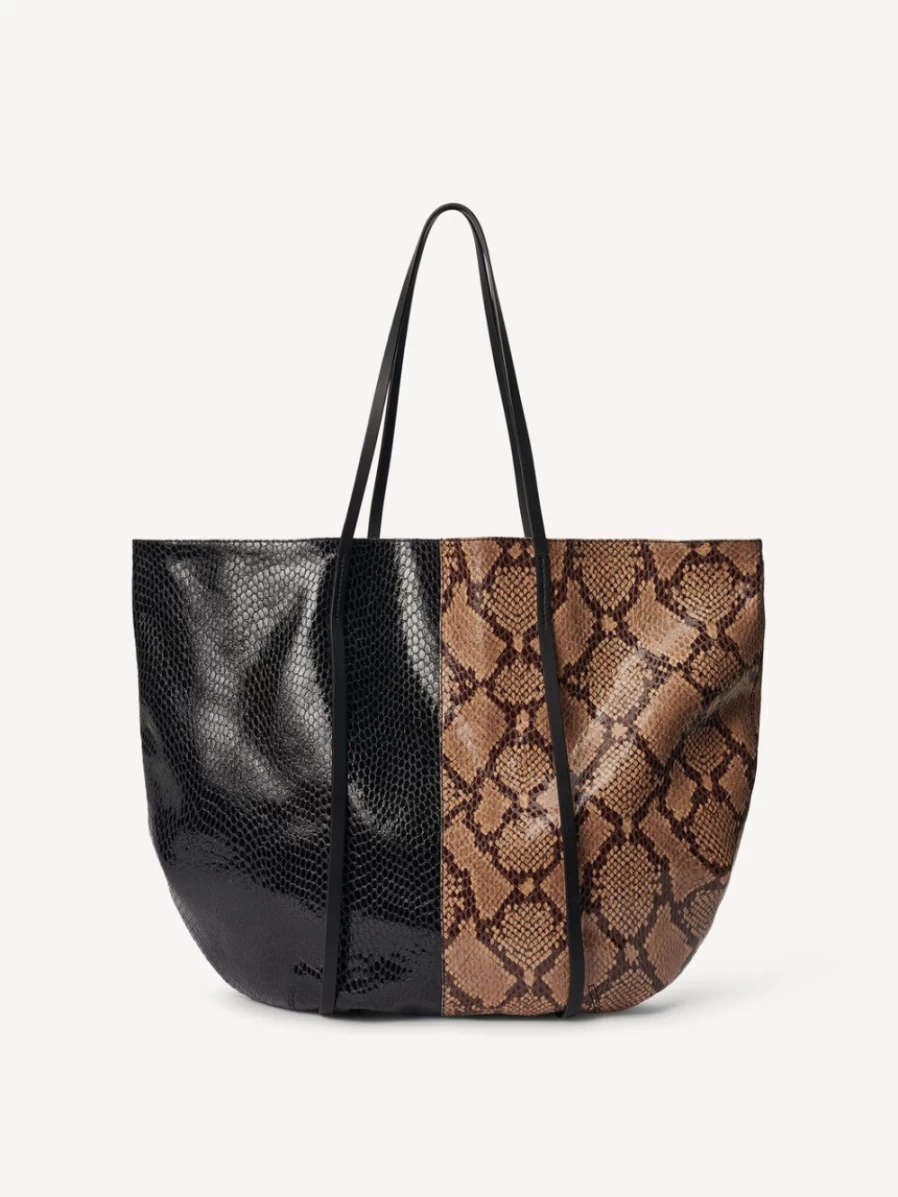 By Malene Birger Avallo Leather Tote for Women in Tannin - Premium Handbag
