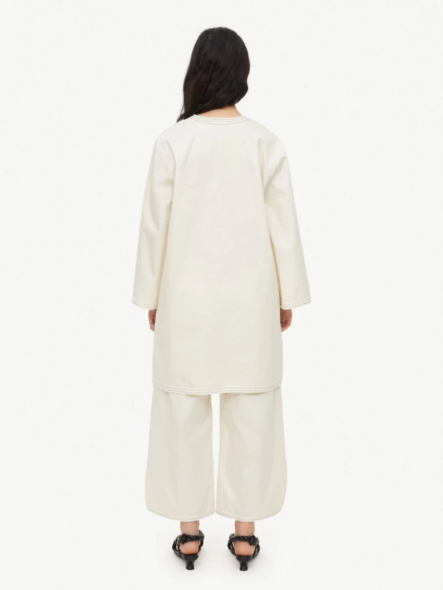 By Malene Birger Maisa Midi Dress for Women in Pearl - Elegant Feminine Style