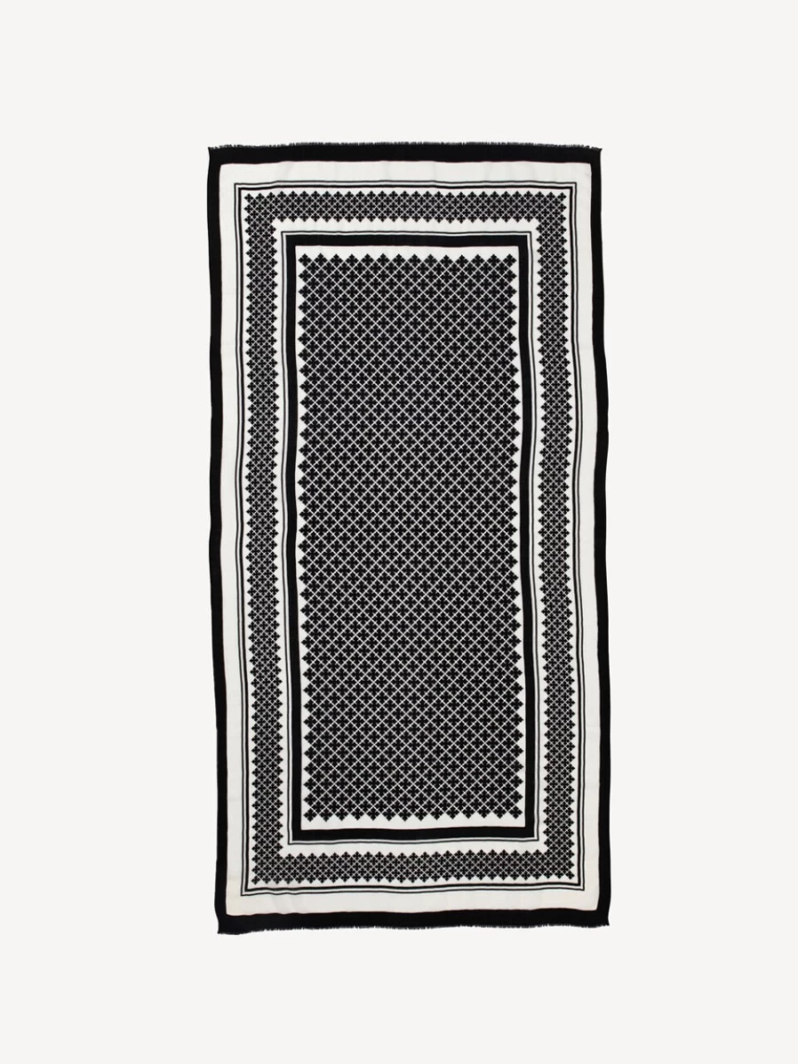 By Malene Birger Julee Black Wool Scarf for Women - Premium Winter Accessory