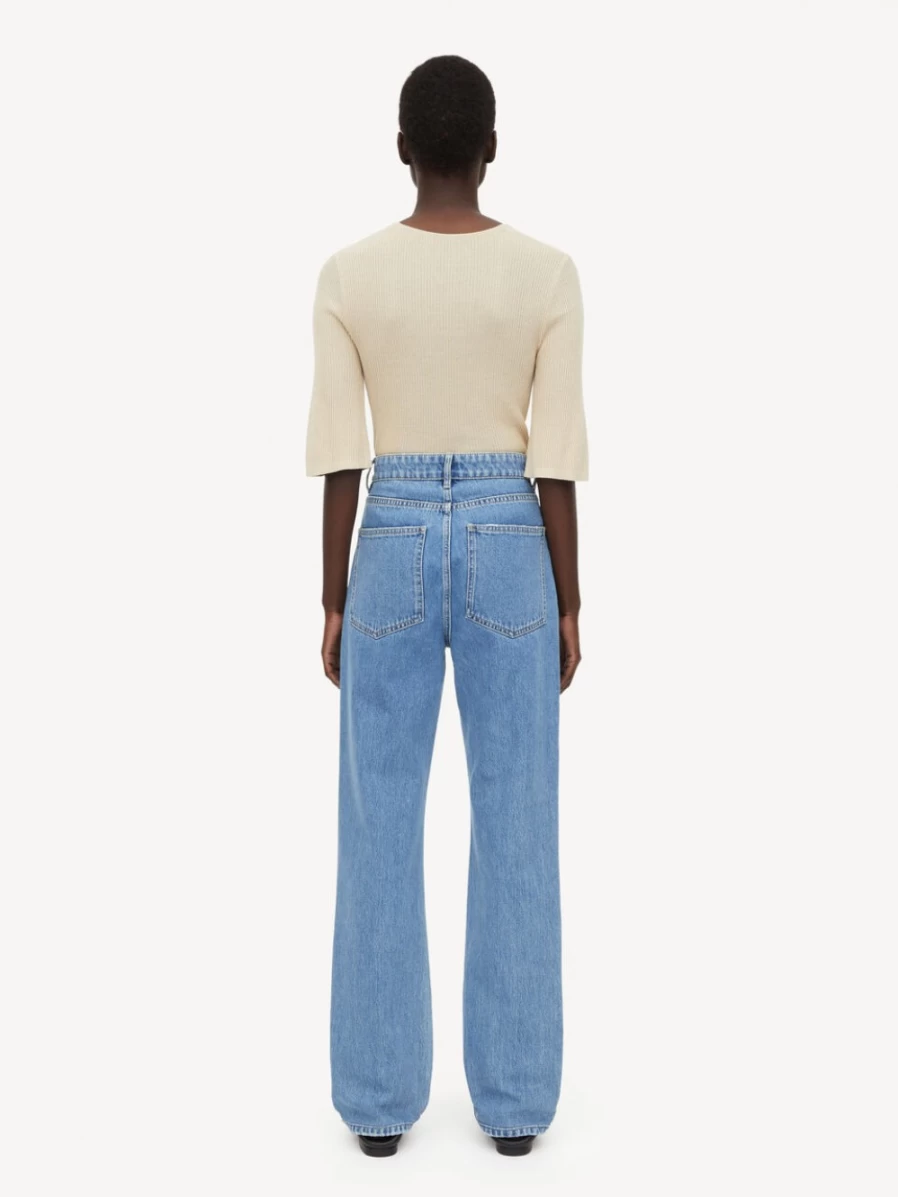 By Malene Birger Women's Organic Cotton Jeans in Denim Blue - Miliumlo Sustainable Denim
