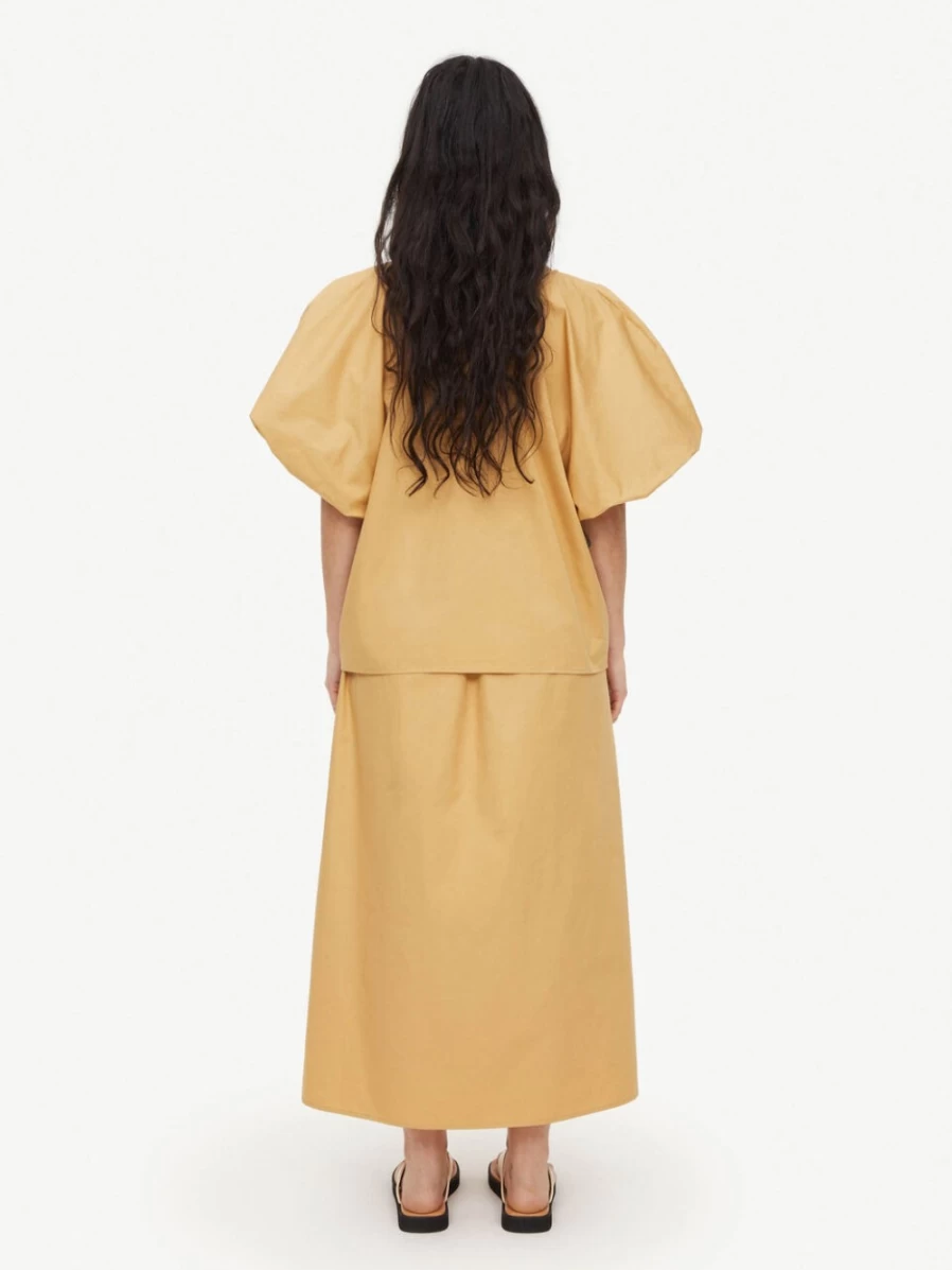 By Malene Birger Women's Light Camel Organic Cotton Blouse - Piamontia Style