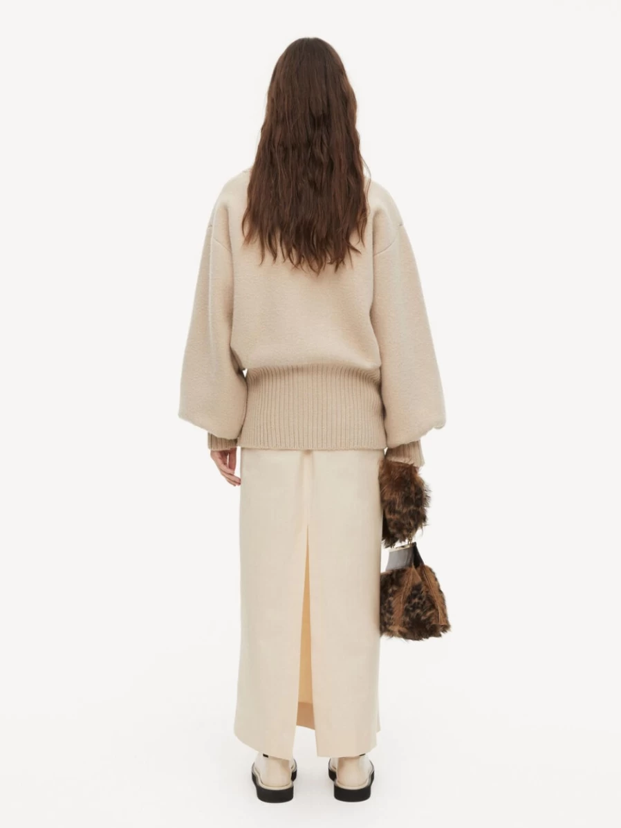 By Malene Birger Women's Wool Jacket in Fog - Bivona Coat