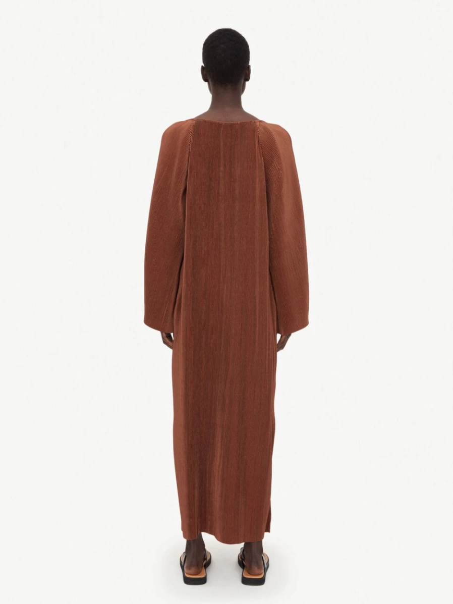 By Malene Birger Women's Viella Maxi Dress in Dark Tan - Elegant Boho Chic Long Dress