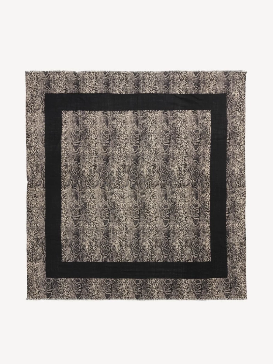 By Malene Birger Women's Snake Jacquard Printed Scarf - Leonas Design