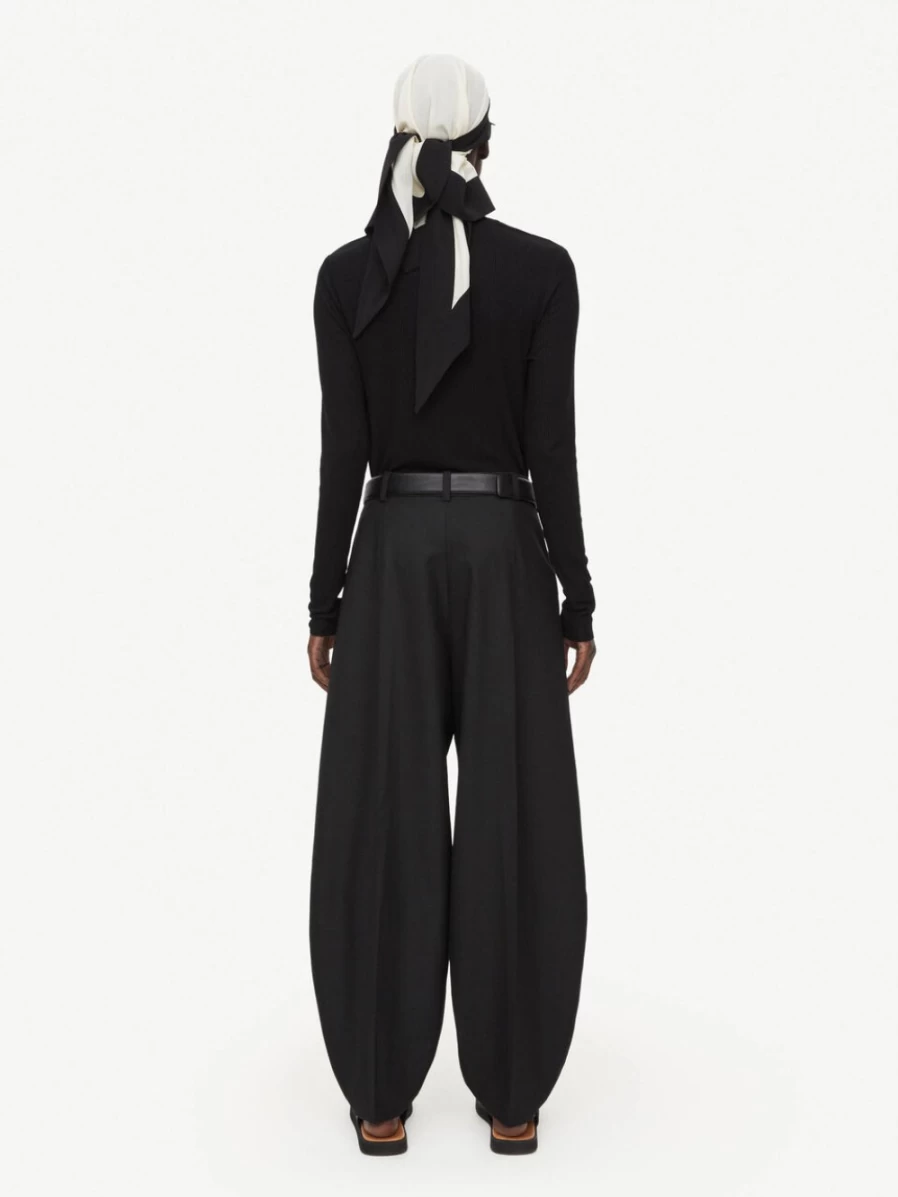 By Malene Birger Women's Black Speckled Top | Nimas Knitwear
