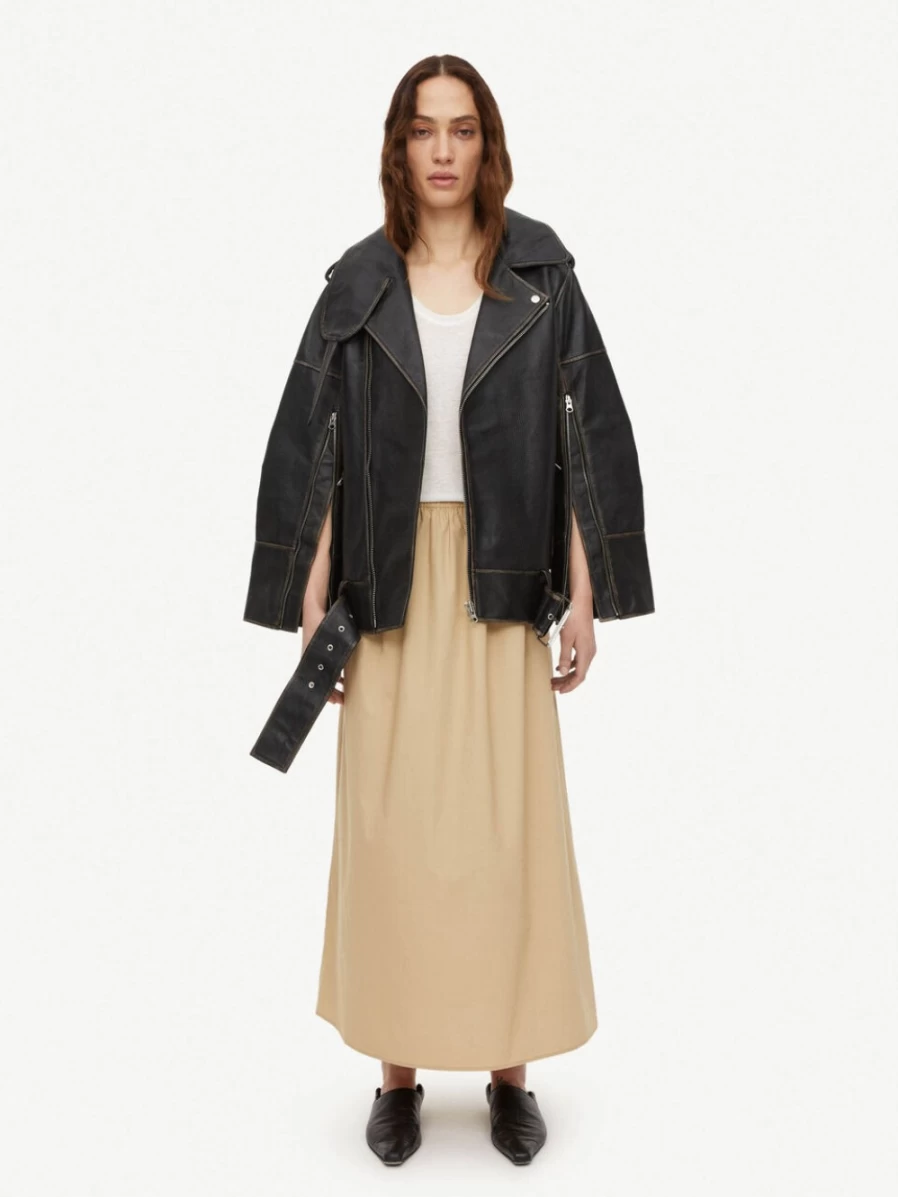By Malene Birger Women's Maryl Midi Skirt in Incense - Elegant A-Line Design