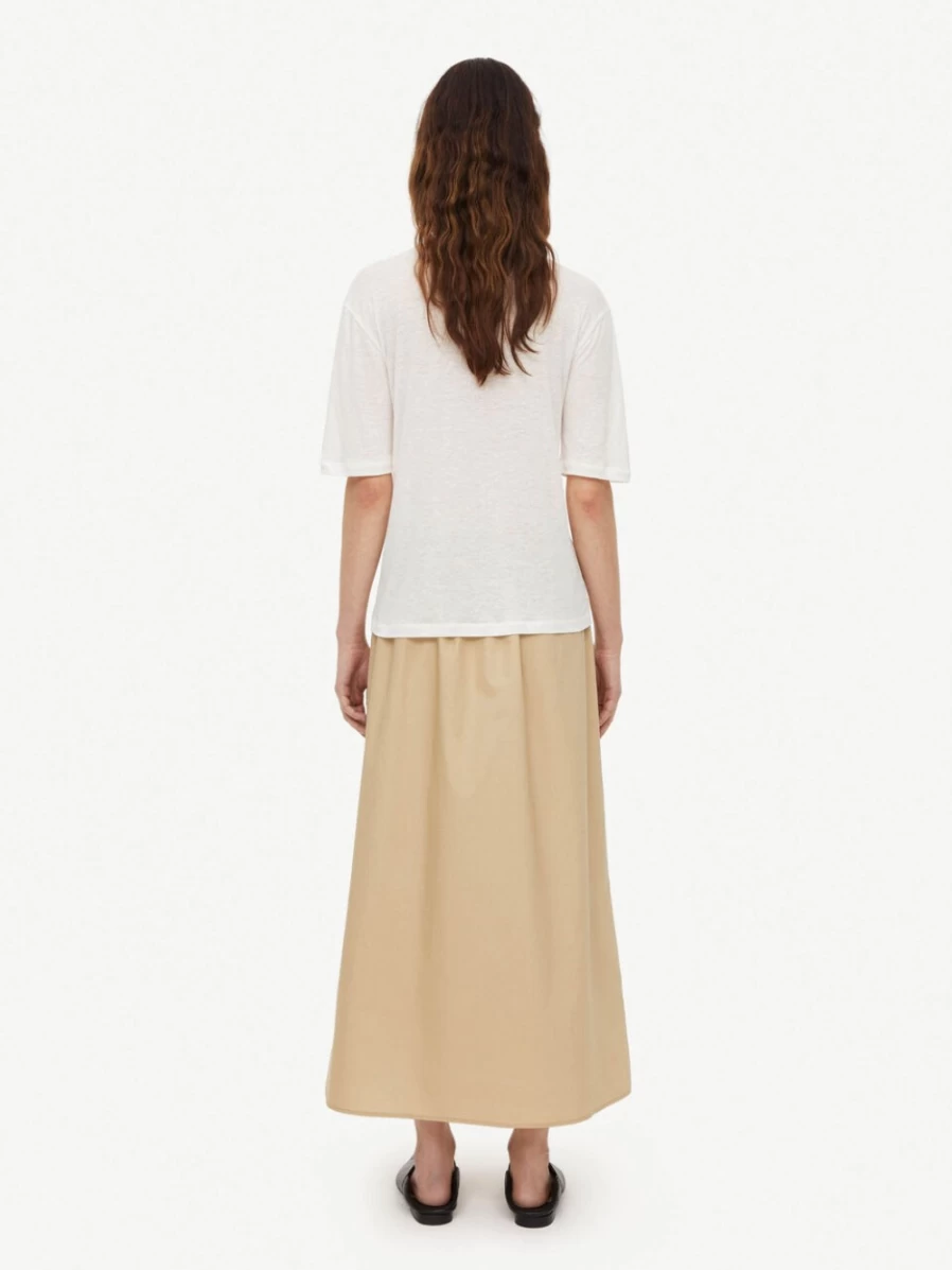 By Malene Birger Women's Maryl Midi Skirt in Incense - Elegant A-Line Design
