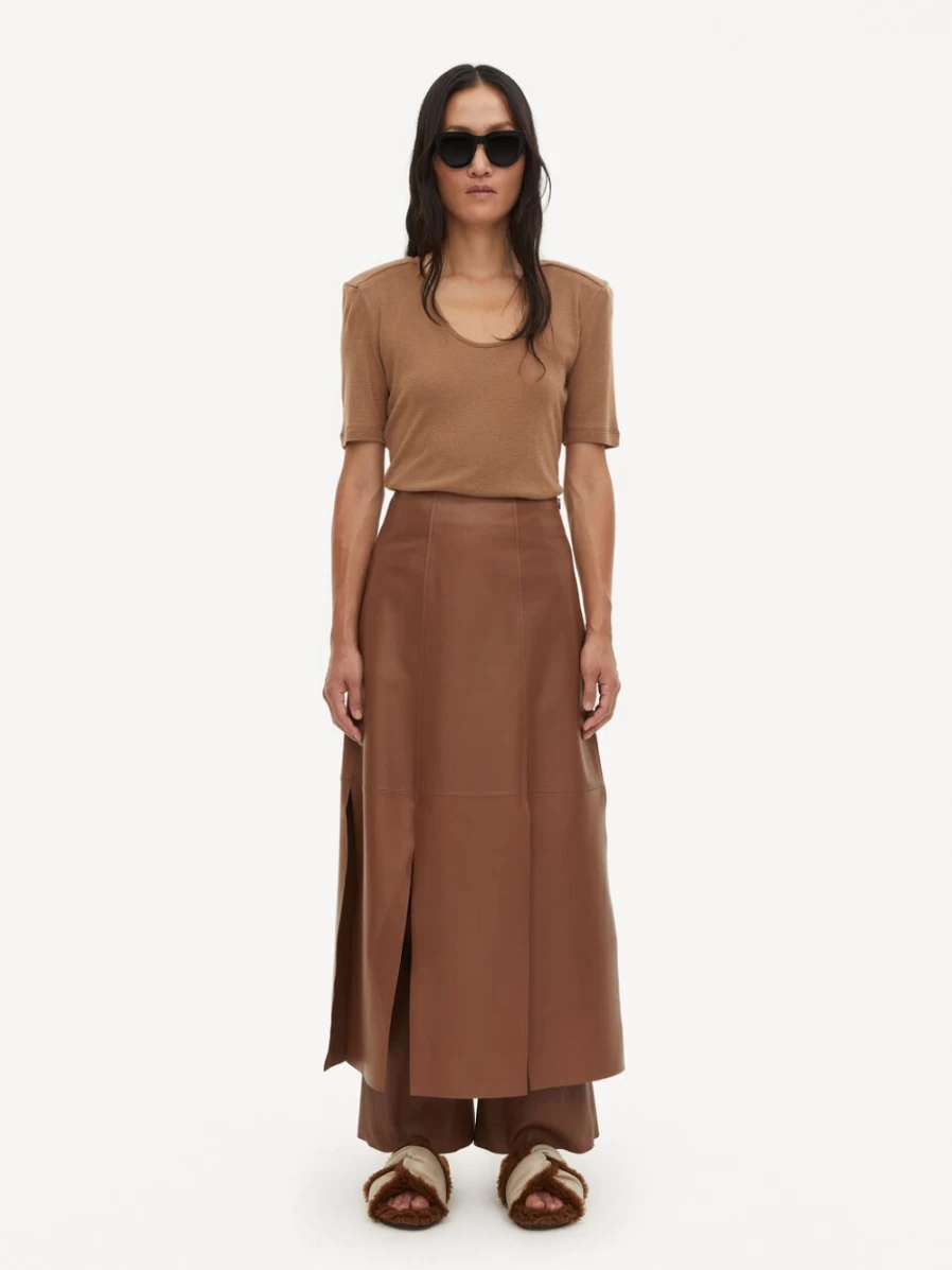 By Malene Birger Women's Cedina Wool T-Shirt in Mink