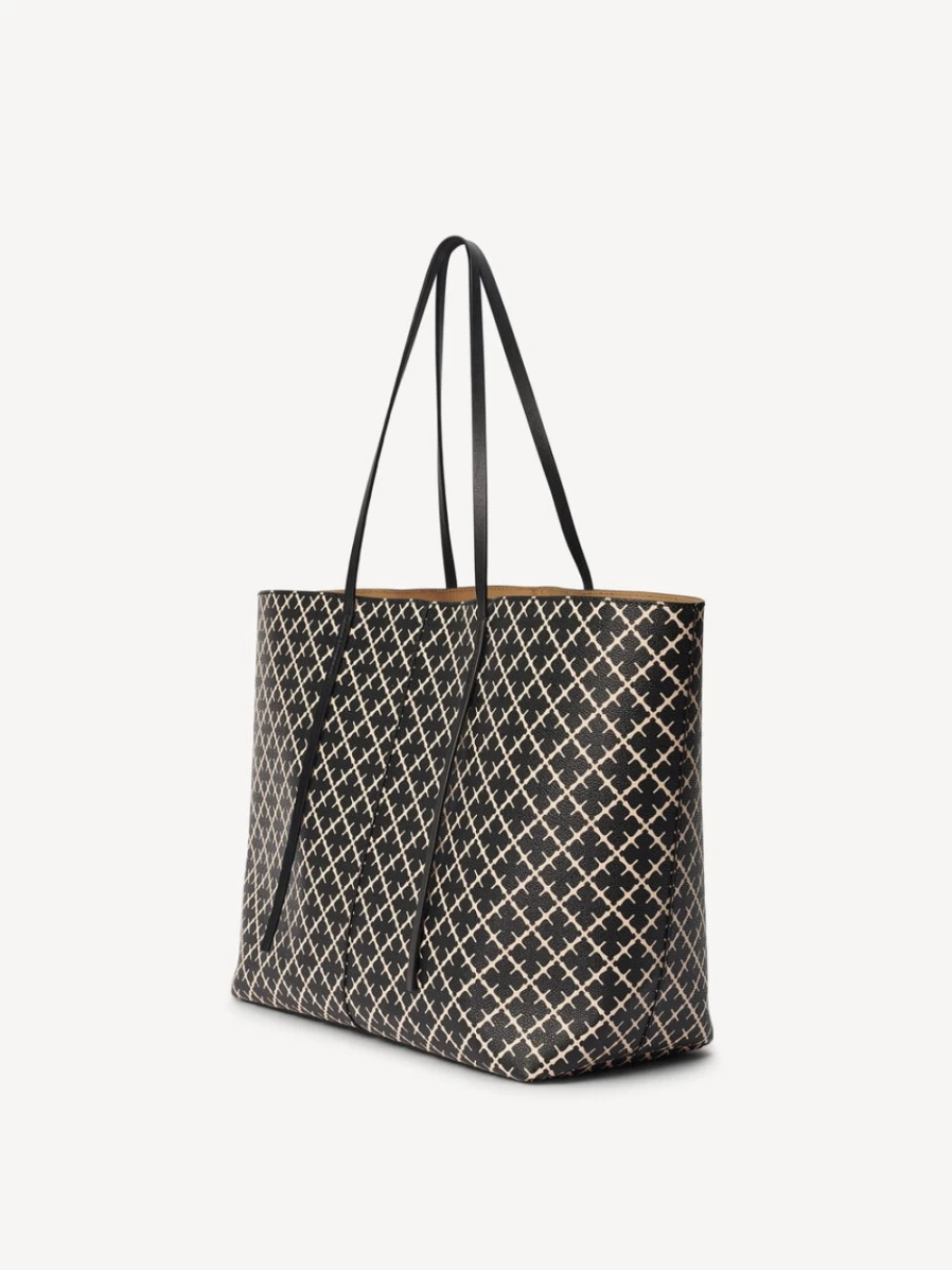 By Malene Birger Abi Printed Black Tote Bag for Women
