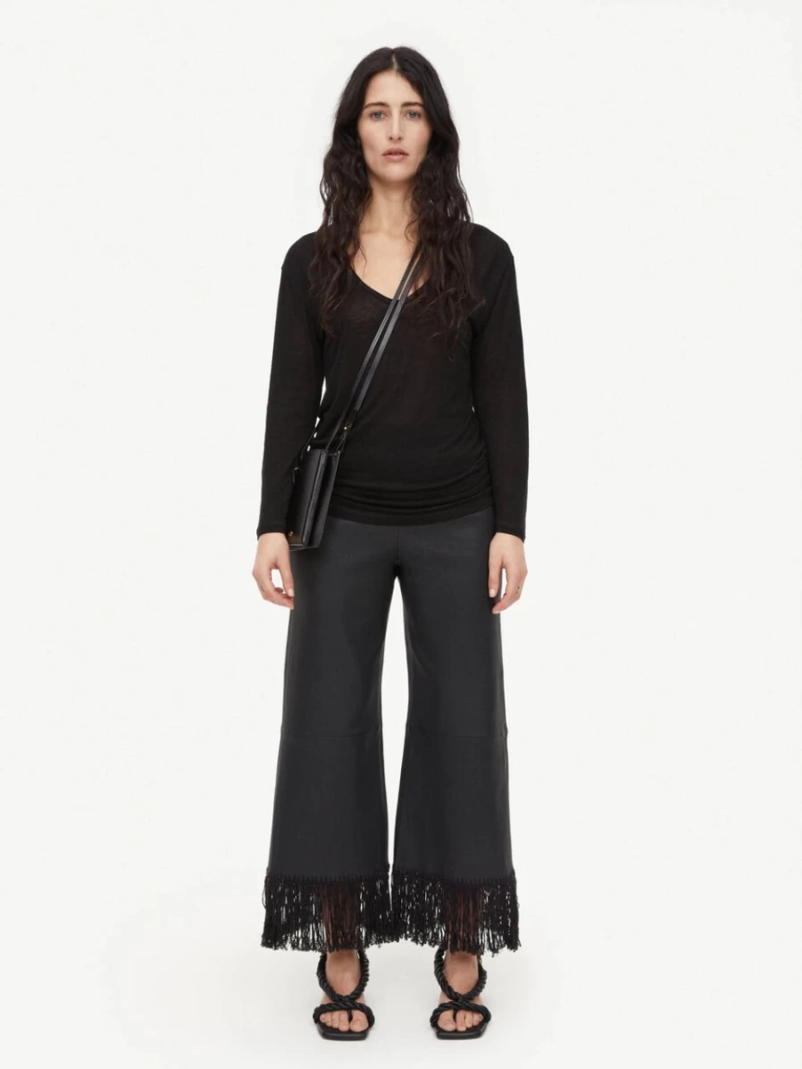 By Malene Birger Amalou Top for Women - Black Elegant Blouse