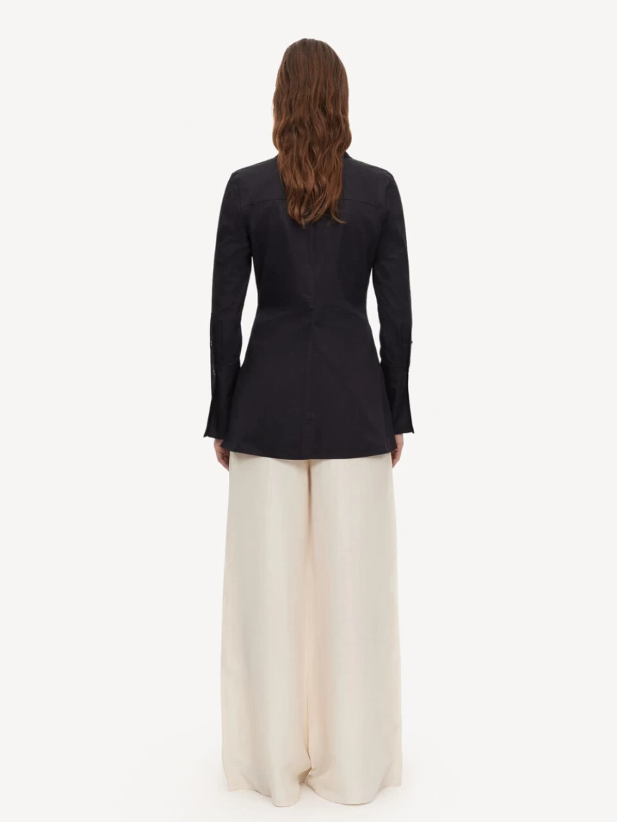 By Malene Birger Women's Black Organic Cotton Shirt - Padano Style