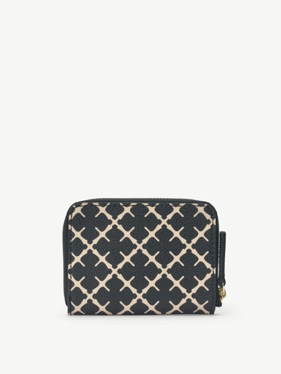 By Malene Birger Women's Black Elia Printed Leather Coin Purse