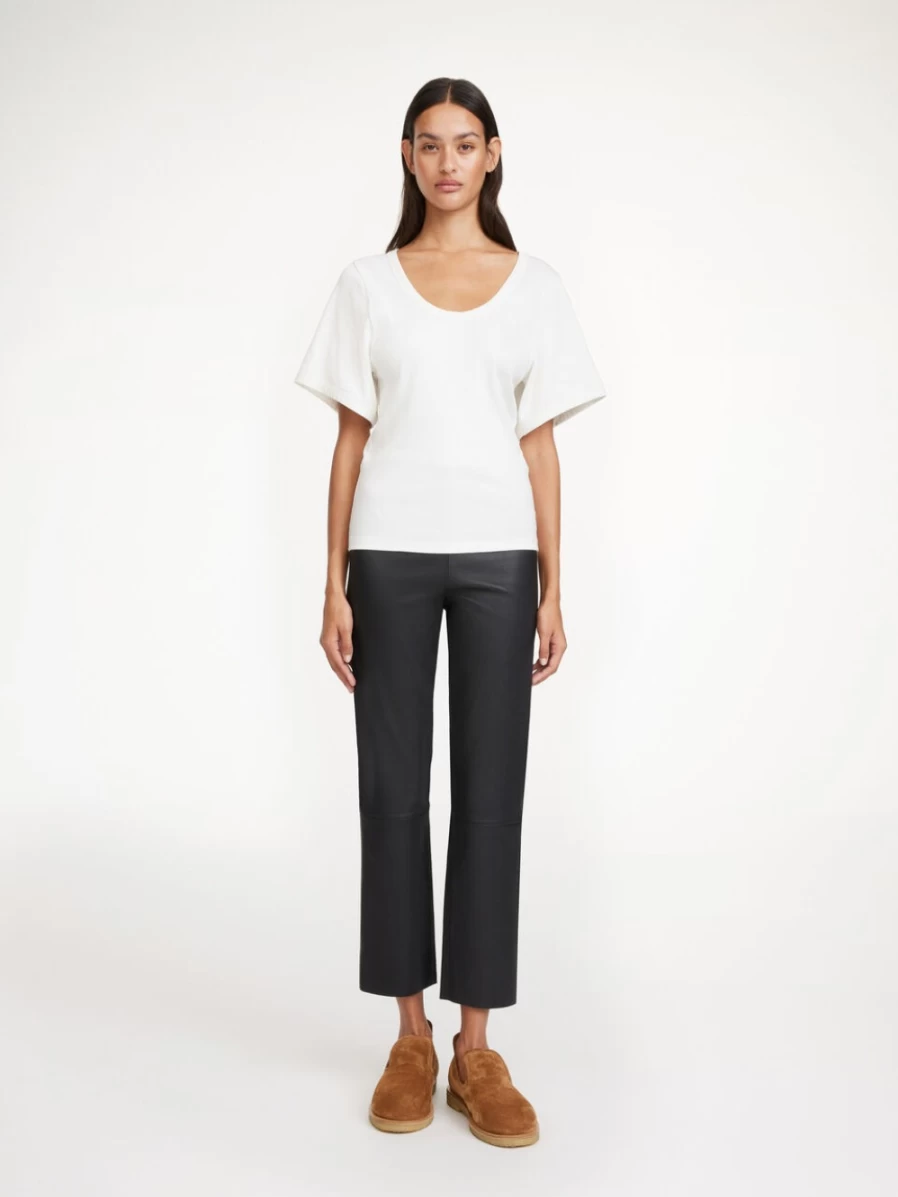 By Malene Birger Women's Florentina Black Leather Trousers
