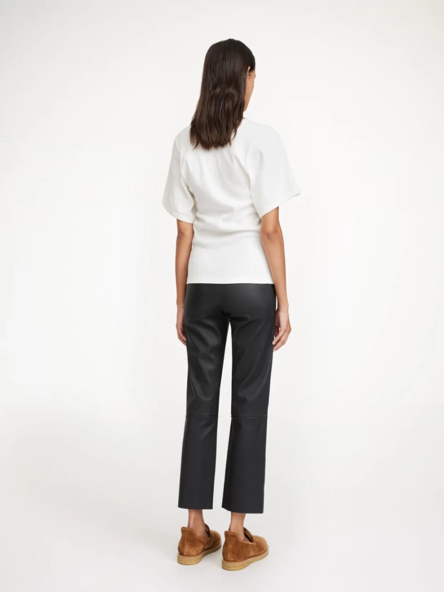 By Malene Birger Women's Florentina Black Leather Trousers