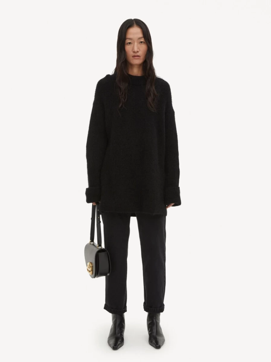 By Malene Birger Women's Black Cirla Mohair-Blend Sweater