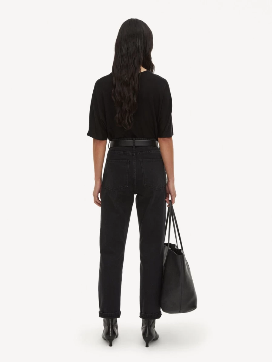 By Malene Birger Women's Black Cevina Oversized Cotton T-Shirt