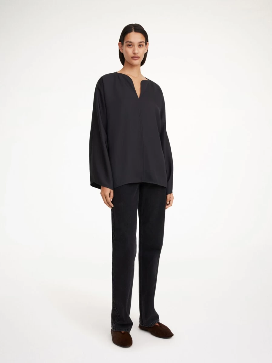 By Malene Birger Women's Black Calias Tunic-Style Blouse