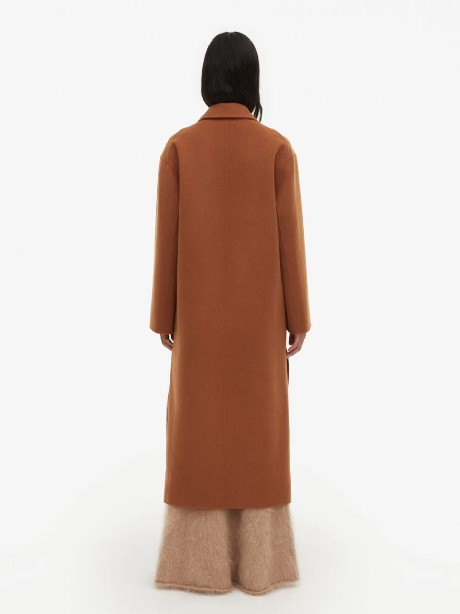 By Malene Birger Women's Ayvian Coat in Dark Tan | Premium Outerwear