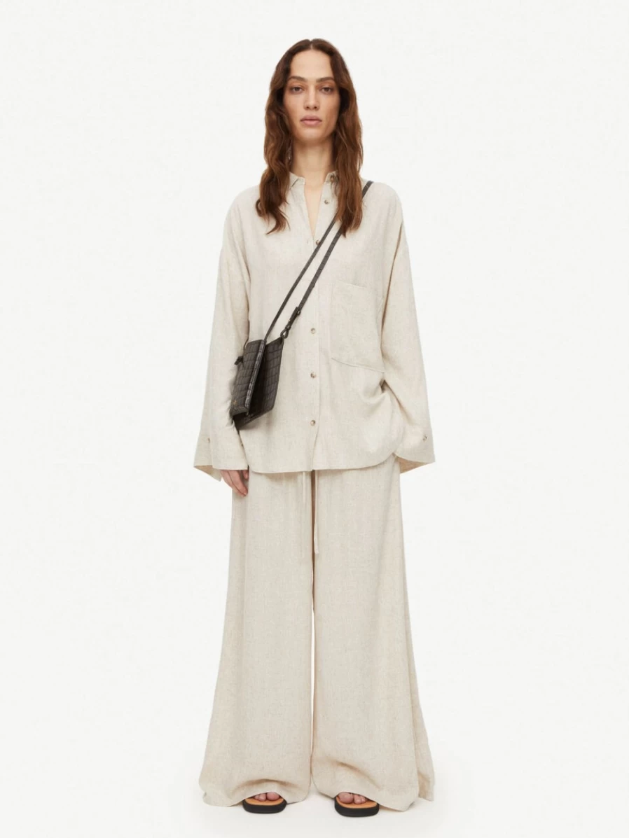 By Malene Birger Women's Undyed Linen-Blend Shirt – Derris Style