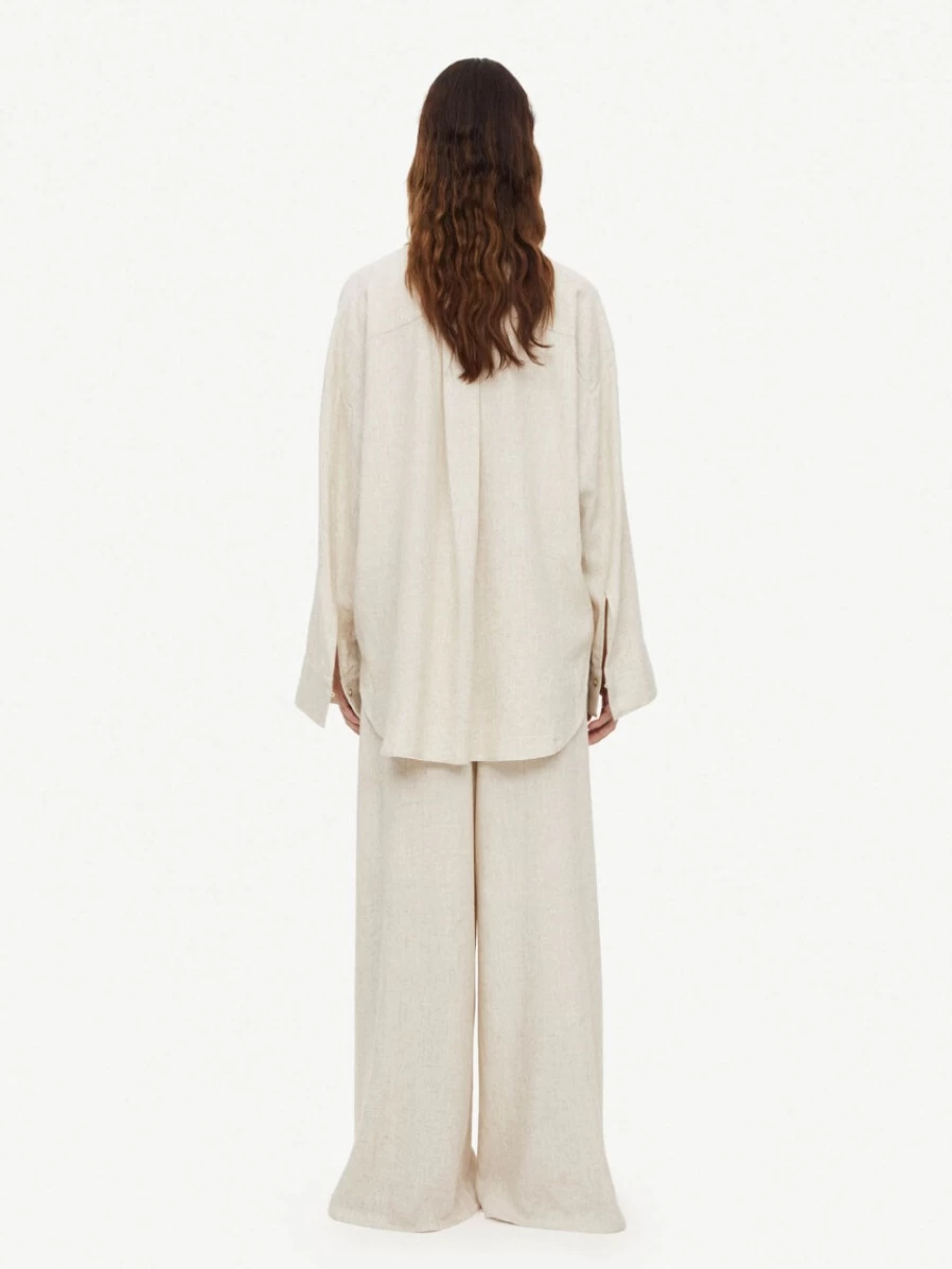 By Malene Birger Women's Undyed Linen-Blend Shirt – Derris Style