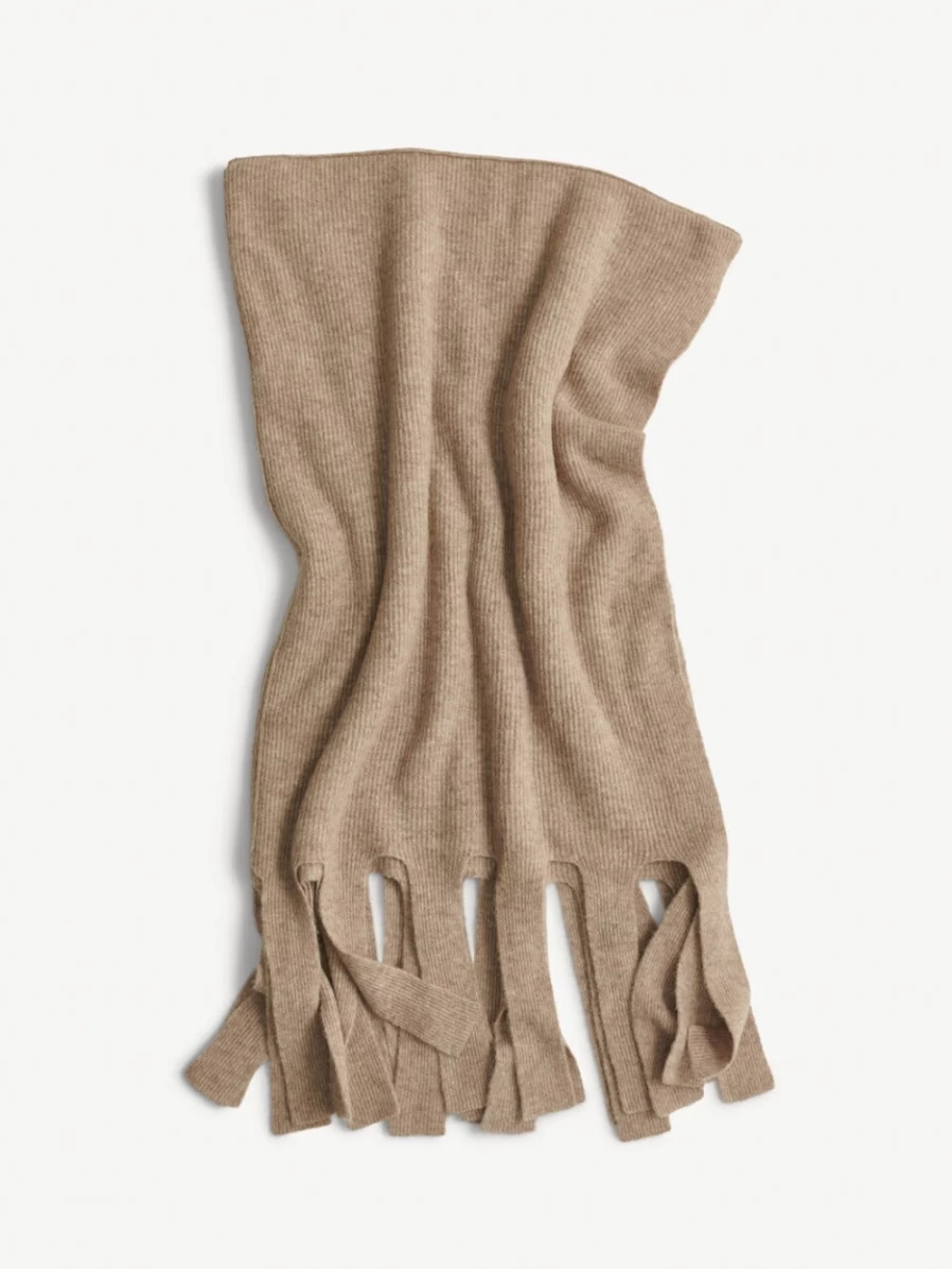 By Malene Birger Blancha Nature Throw Blanket for Women - Luxurious Soft Wool Blend