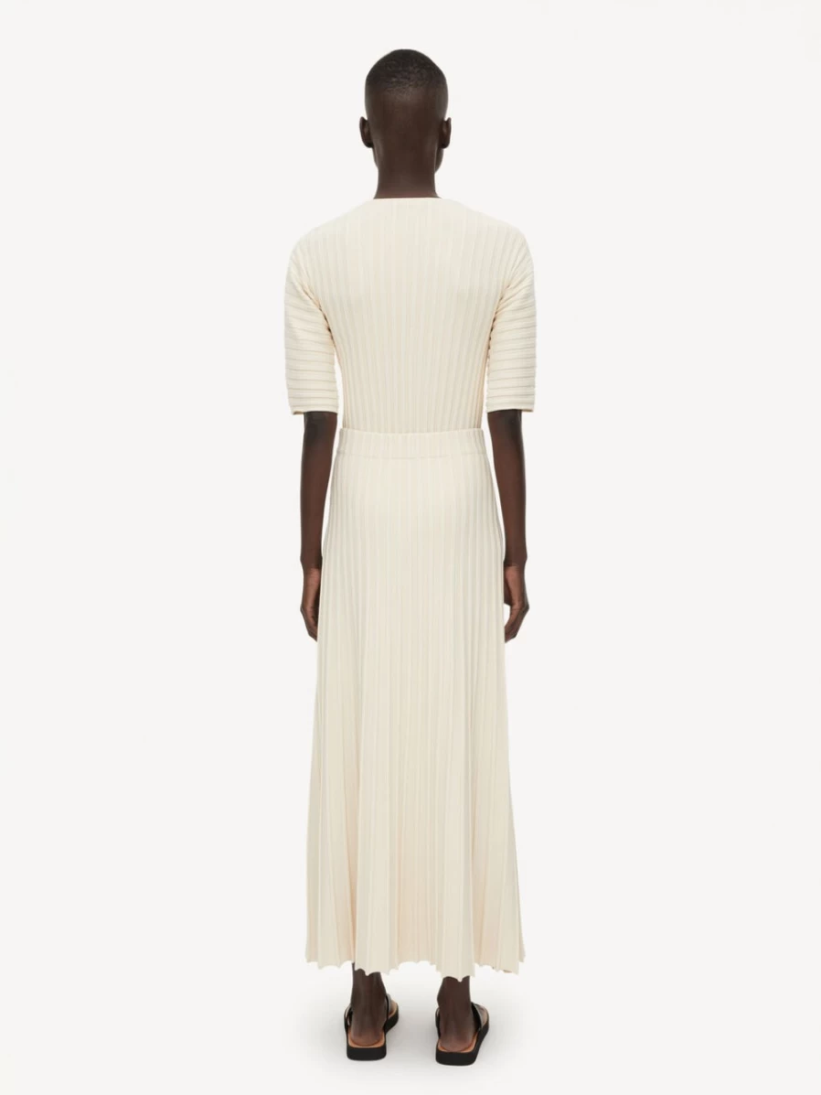 By Malene Birger Women's Idris Maxi Skirt in Soft White - Elegant Long Flowy Skirt