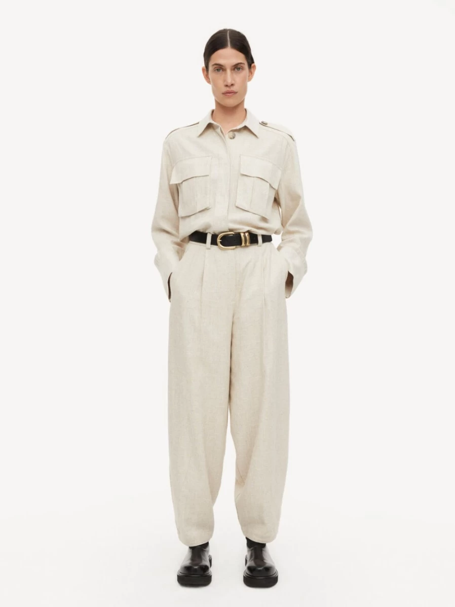 By Malene Birger Women's High-Waisted Fog Trousers - Raynas Premium Pants