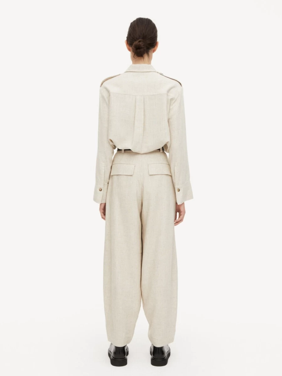 By Malene Birger Women's High-Waisted Fog Trousers - Raynas Premium Pants