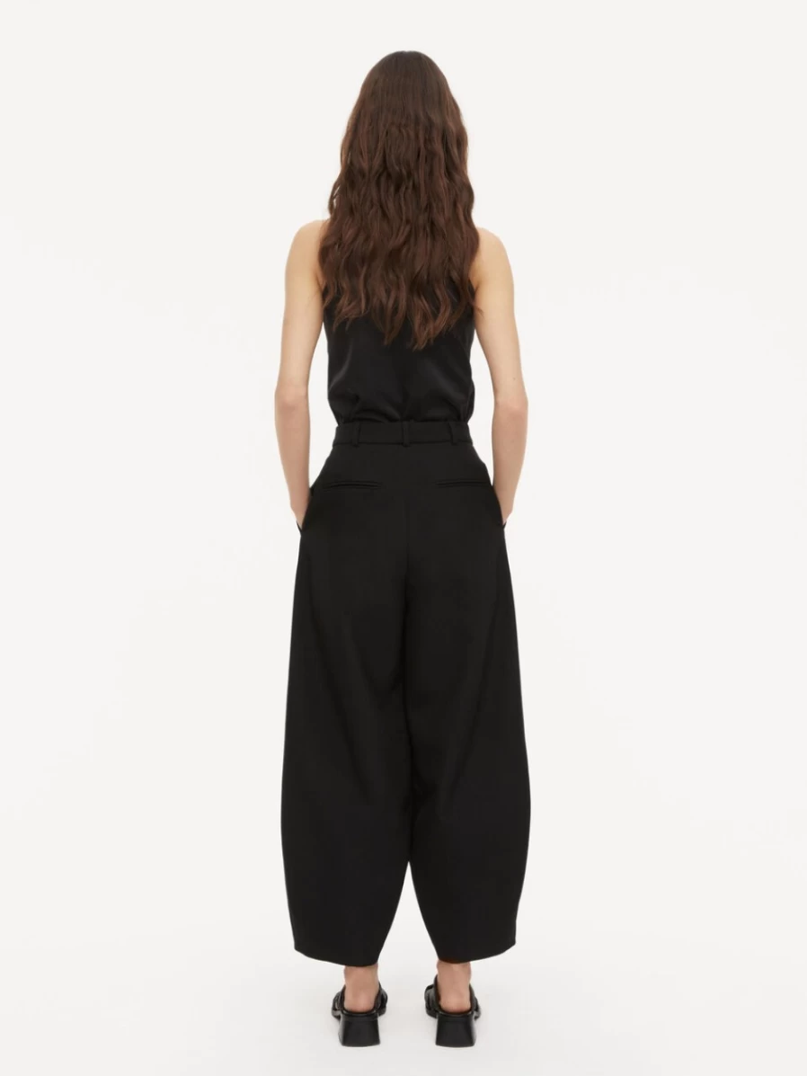By Malene Birger Haylen High-Waisted Black Trousers for Women