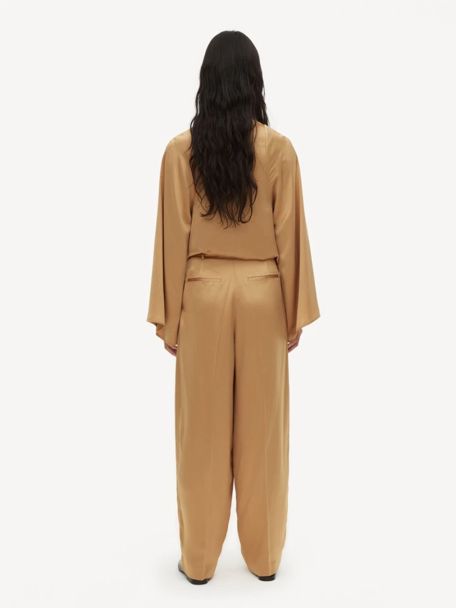 By Malene Birger Women's Light Camel High-Waisted Fallapella Trousers