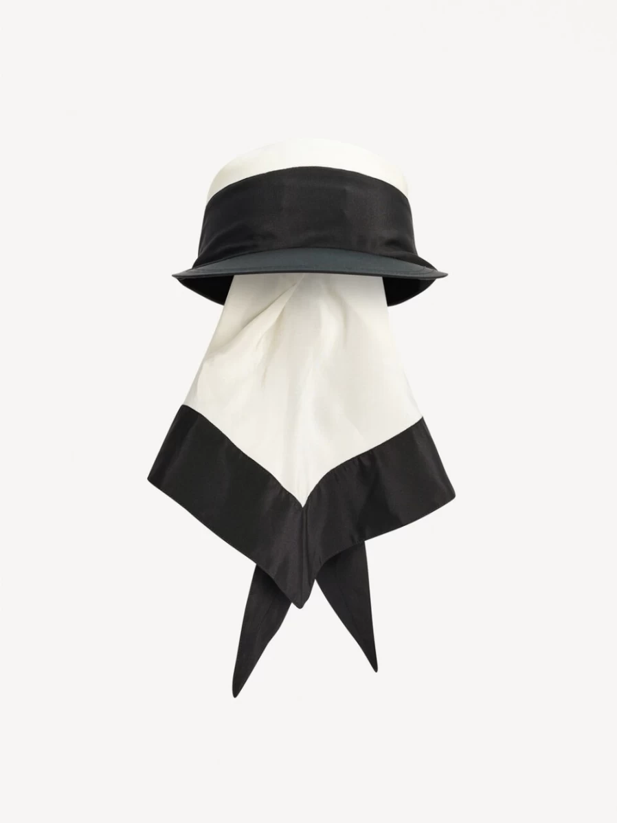 By Malene Birger Aubrielle Block Stripe Silk Hat for Women