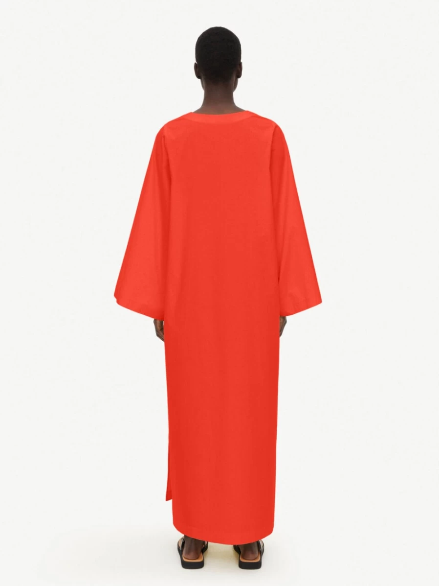 By Malene Birger Women's Orange Kayia Maxi Dress - Elegant Long Summer Dress