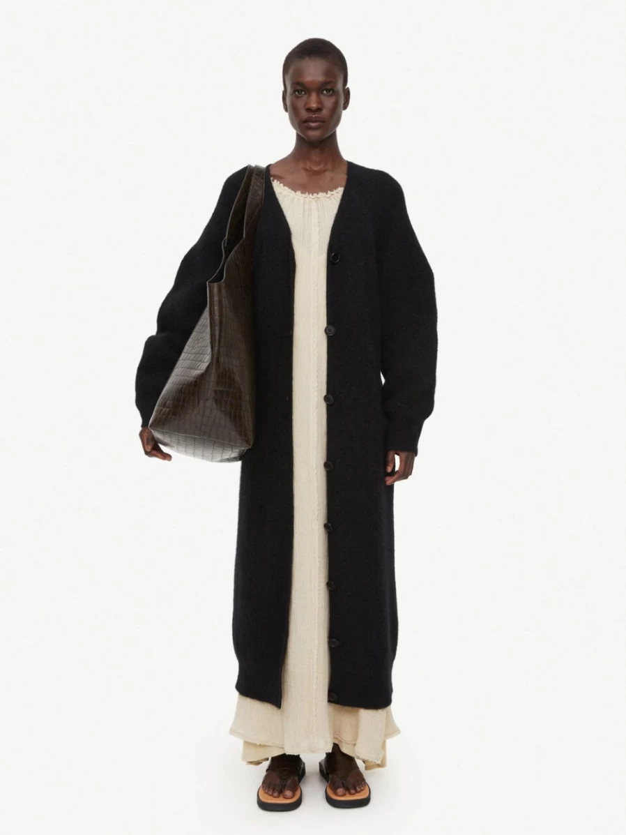 By Malene Birger Women's Black Mohair-Blend Cardigan - Cyrus