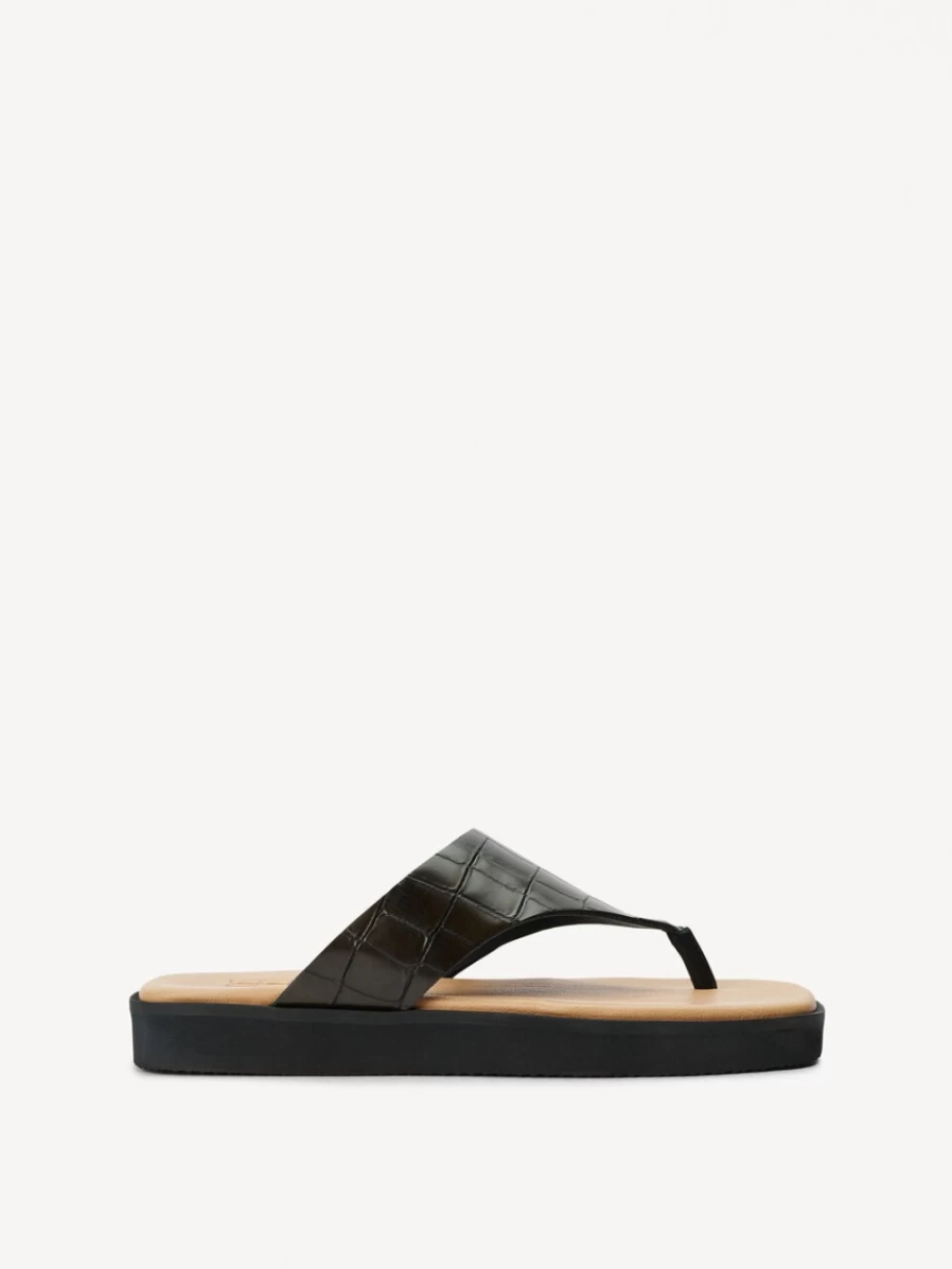 By Malene Birger Women's Marisol Leather Sandals in Dusty Brown