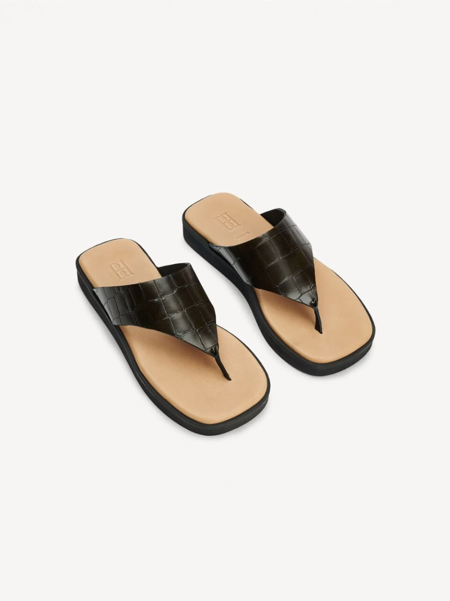 By Malene Birger Women's Marisol Leather Sandals in Dusty Brown