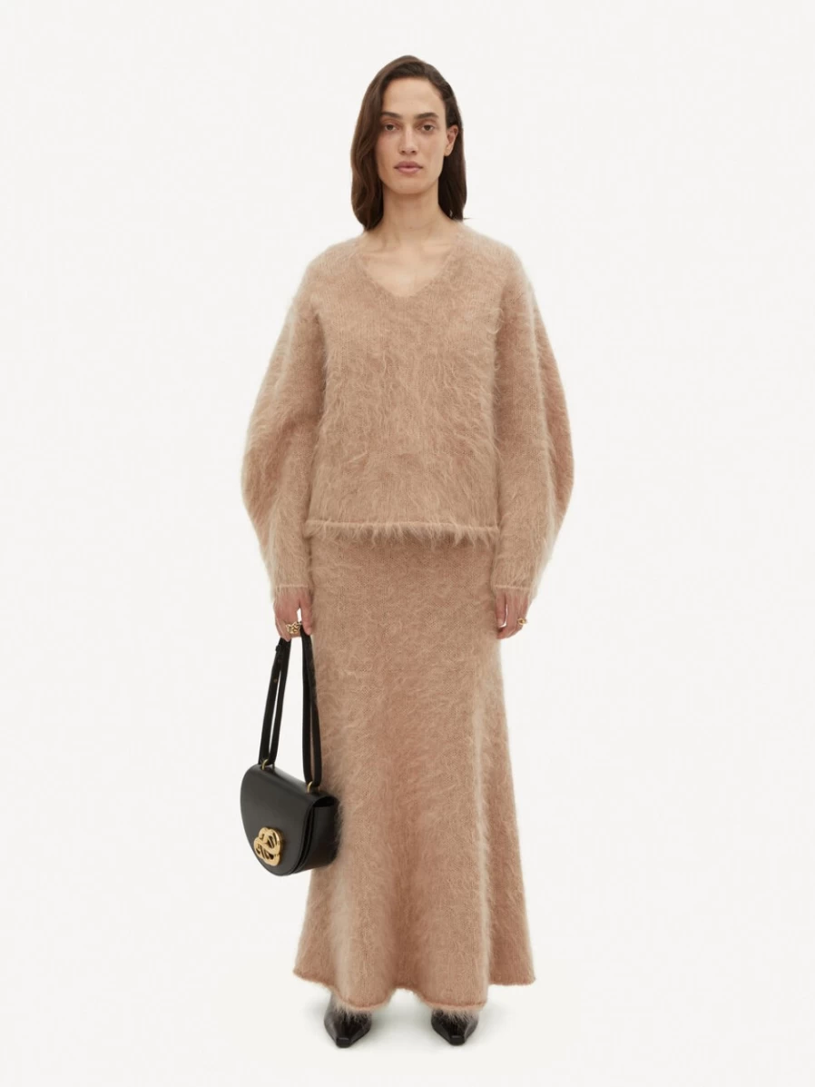 By Malene Birger Women's Hamie Sweater in Twill Beige | Casual Knit Pullover