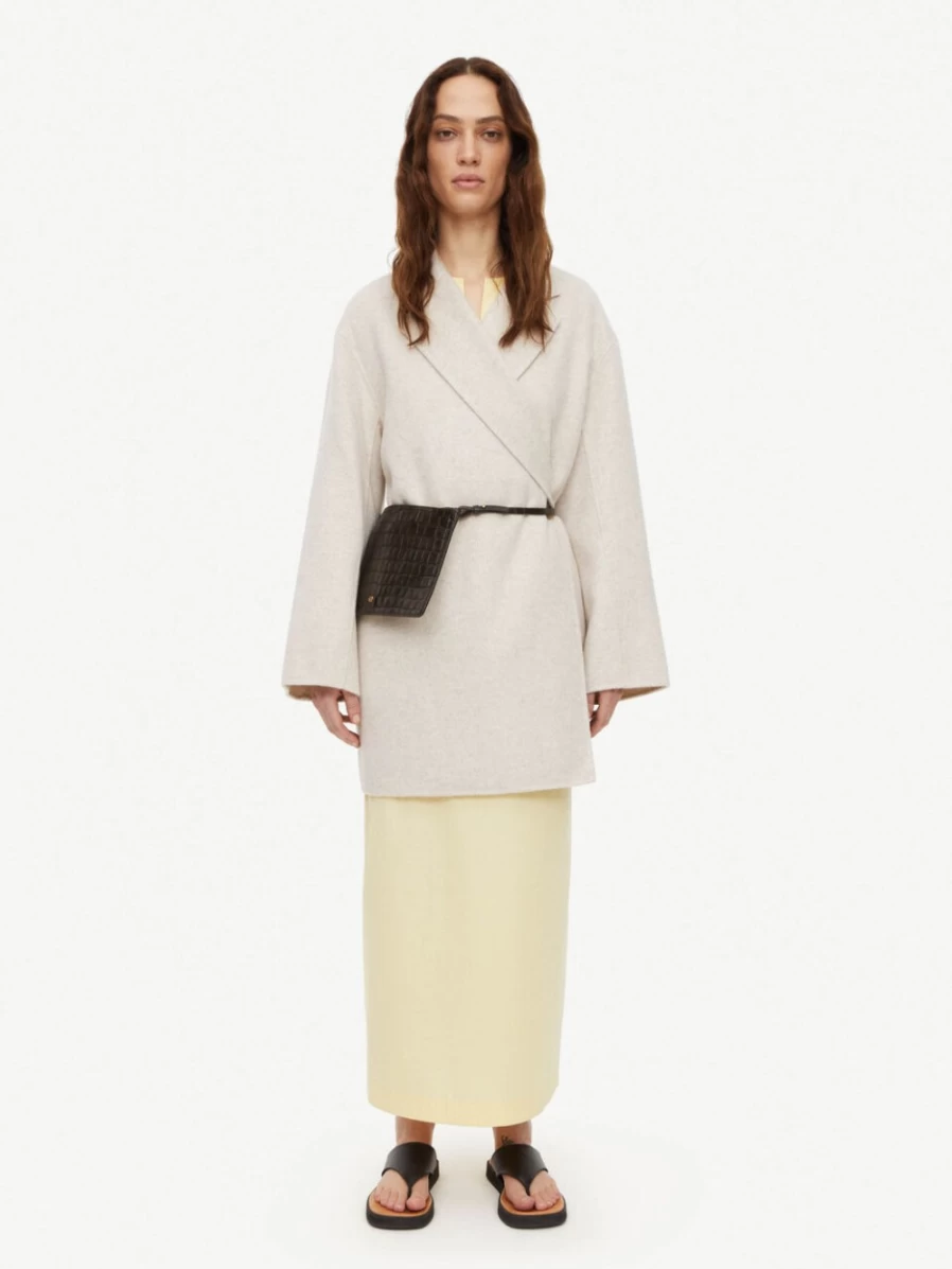 By Malene Birger Women's Nature Double-Breasted Wool Coat - Ayvia Oversized Trench