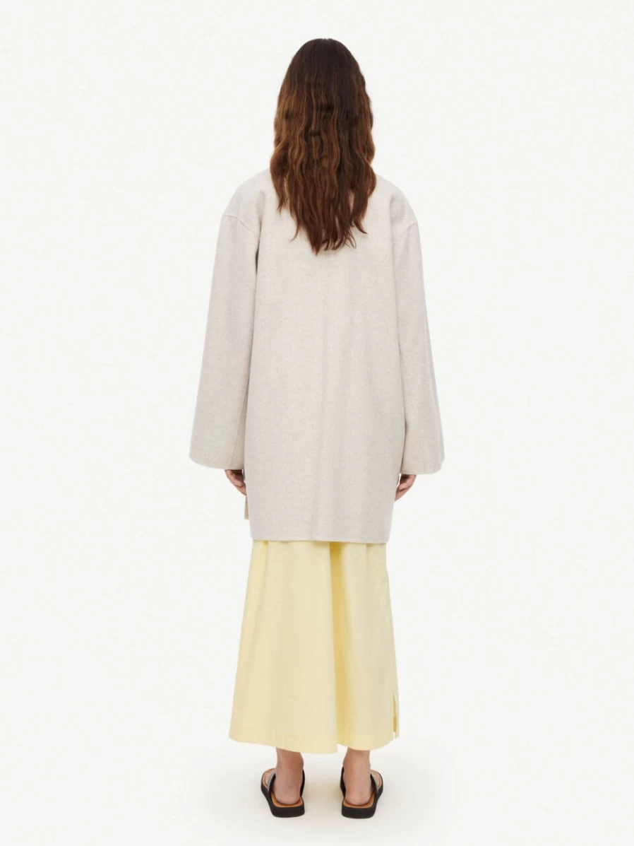 By Malene Birger Women's Nature Double-Breasted Wool Coat - Ayvia Oversized Trench