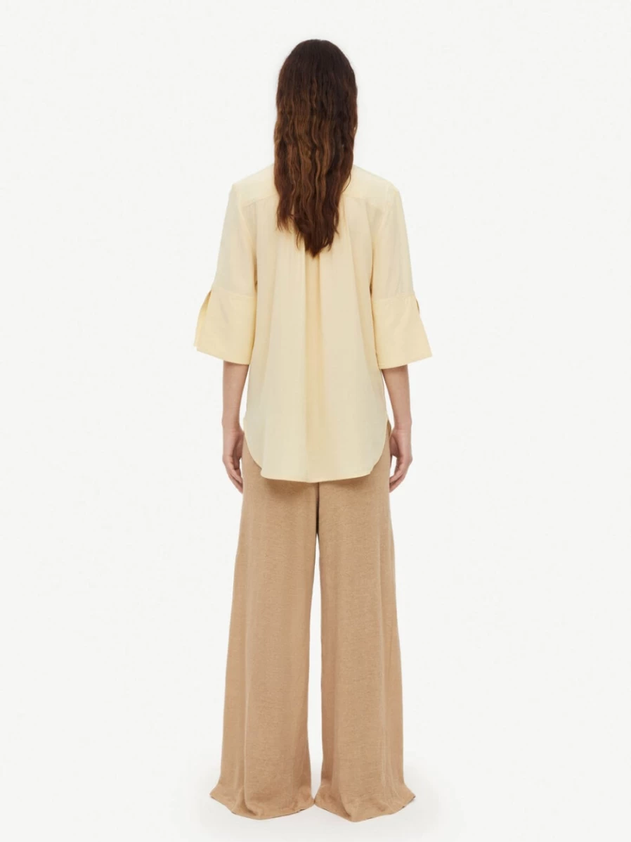 By Malene Birger Women's Flayia Silk Blouse in Sand - Elegant Silk Top for Women