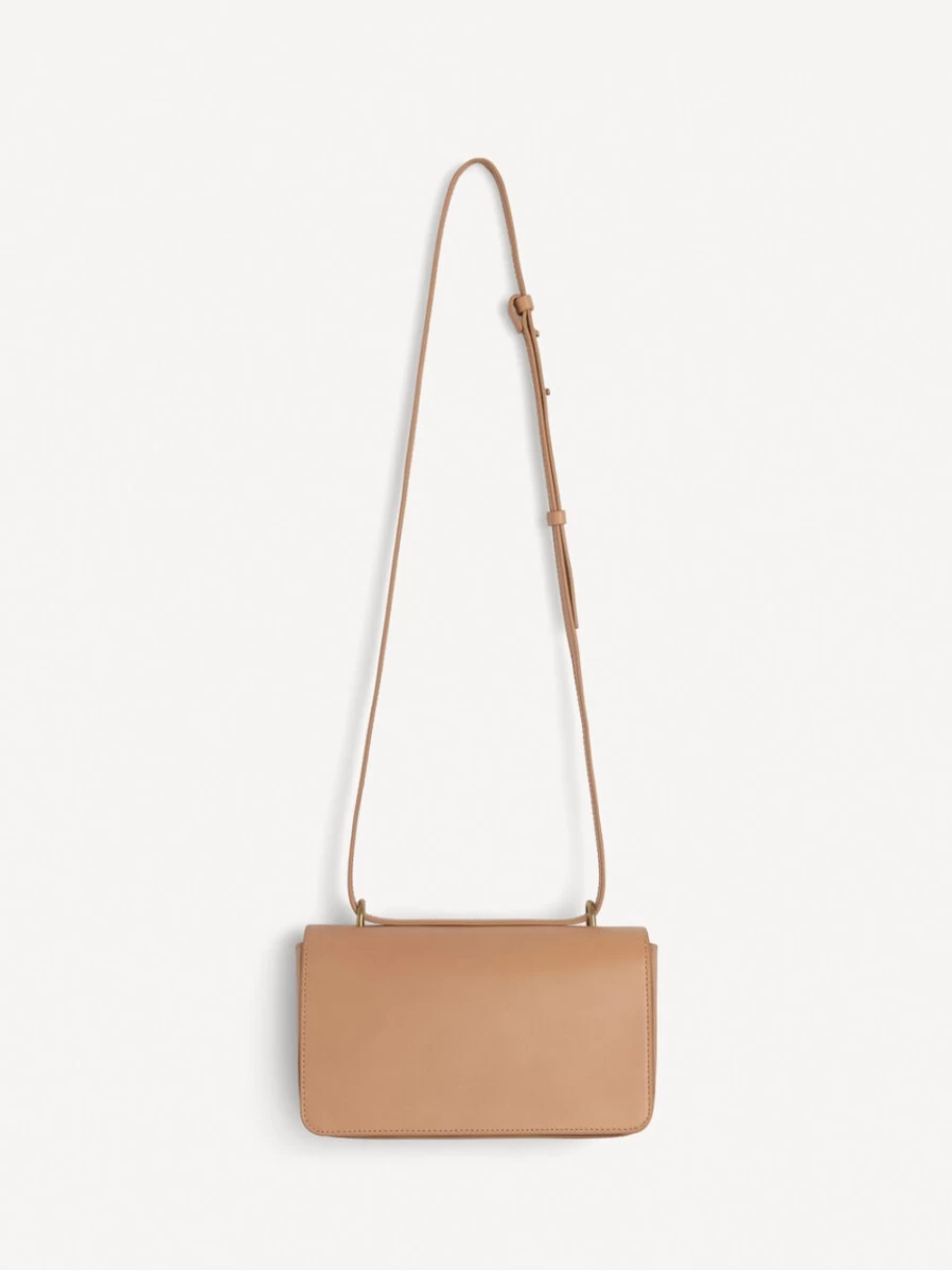 By Malene Birger Women's Tan Leather Shoulder Bag - Noval Design
