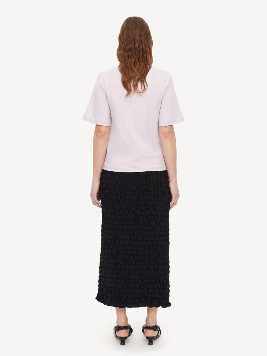 By Malene Birger Women's Pastel Violet Cotton T-Shirt | Hedil Collection