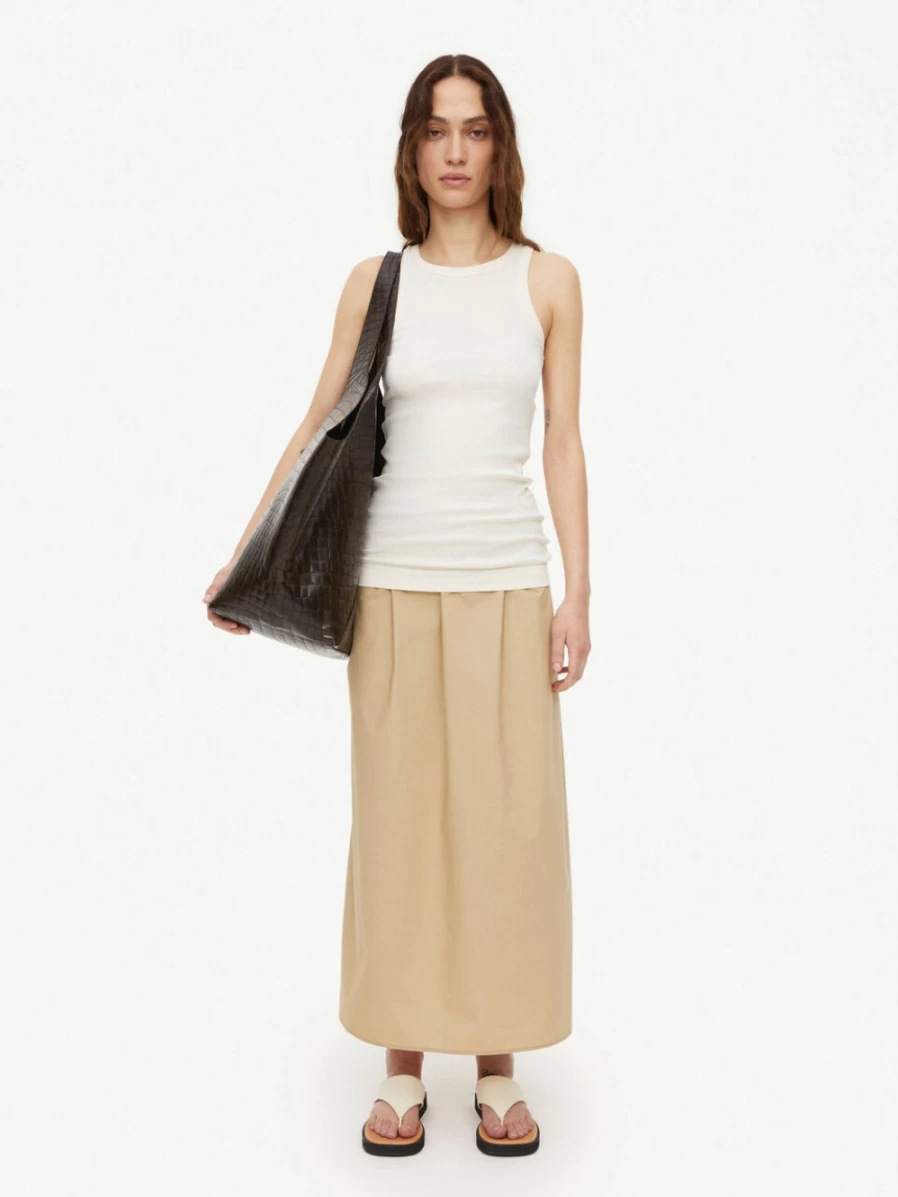 By Malene Birger Women's Cream Organic Cotton Tank Top - Amiee