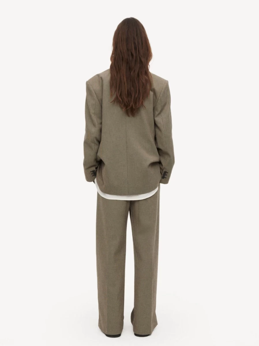 By Malene Birger Women's High-Waist Trousers in Graphic Forest - Cimas Style