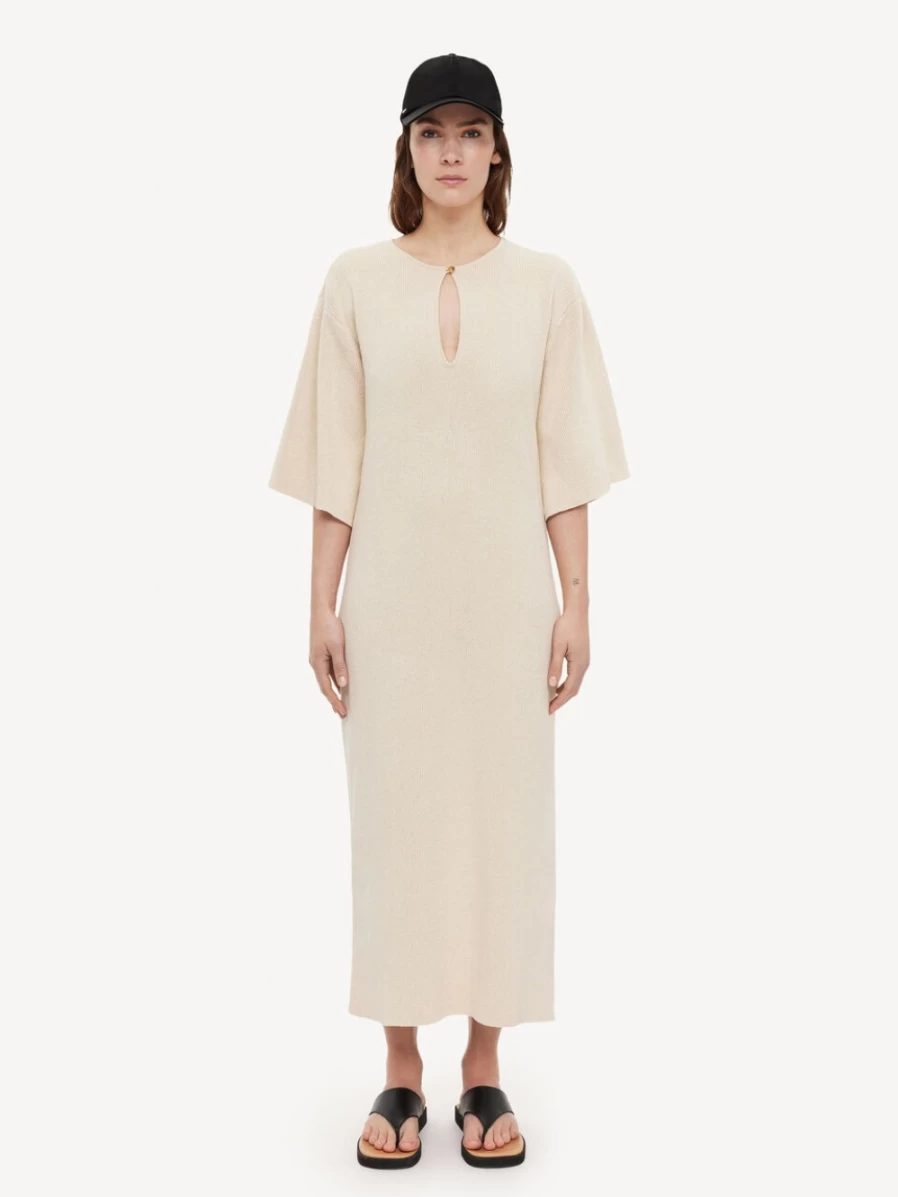 By Malene Birger Women's Elysea Pearl Ribbed-Knit Dress