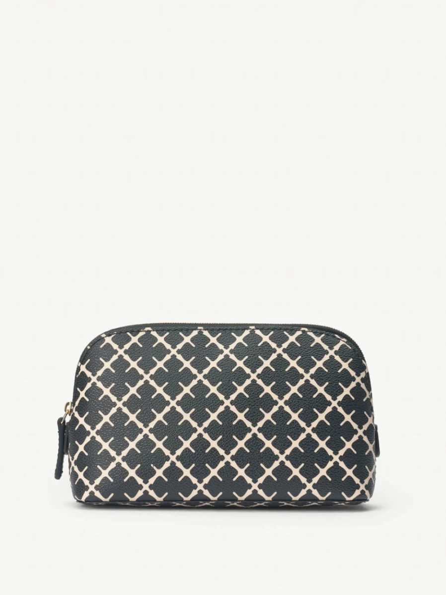 By Malene Birger Bae Small Cosmetics Case for Women - Black Travel Makeup Bag