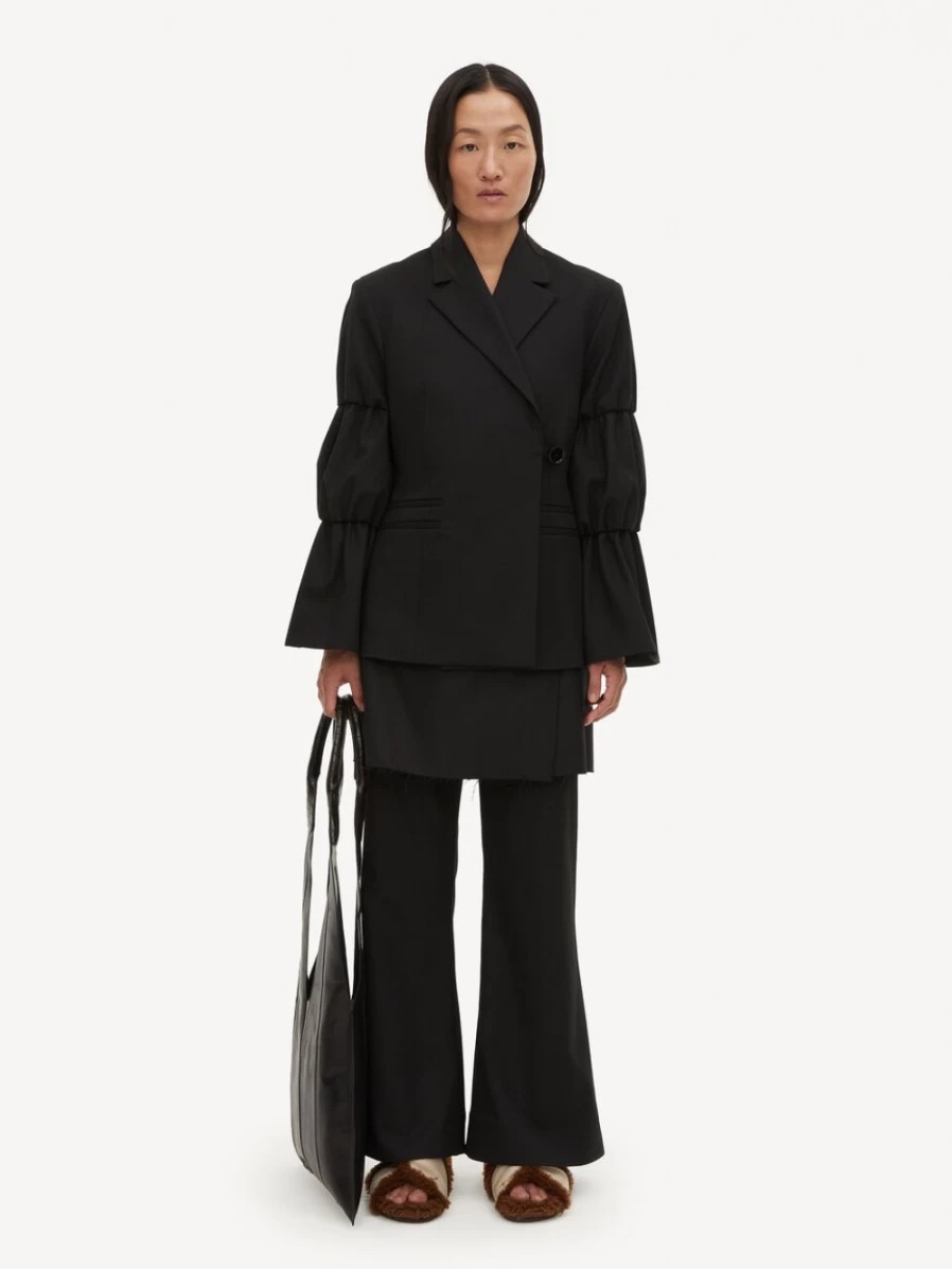 By Malene Birger Deonna Women's Black Single-Breasted Blazer