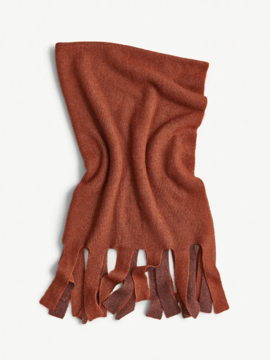 By Malene Birger Blancha Blanket for Women - Rustic Brown Cozy Throw